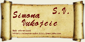 Simona Vukojčić vizit kartica